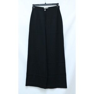 NWOT Cassini Wide Leg Dress Pants 42 Black trendy vintage office Small